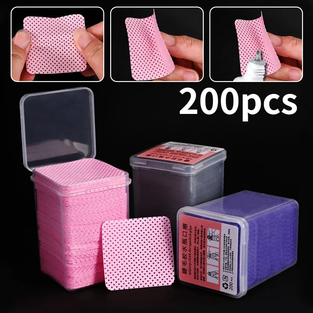 Beauty Makeup Box - Wholesale 200Pcs/Box Nail Eyelash Glue Clean
