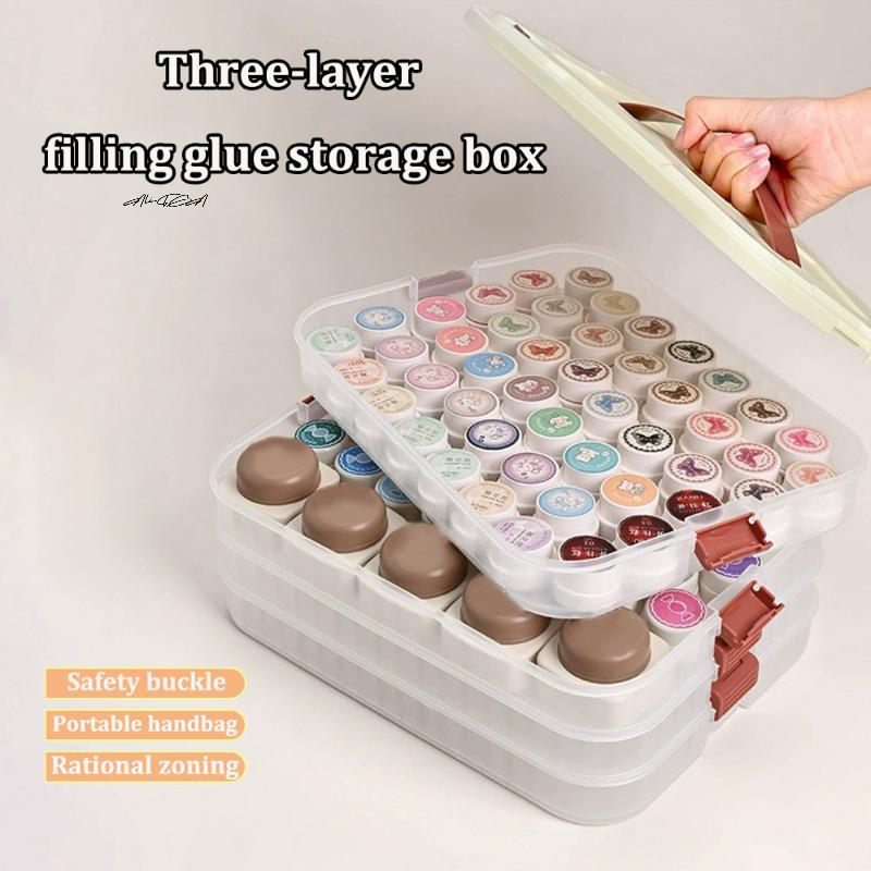 Beauty Makeup Box - PVC Nail Polish Organizer UV Gel