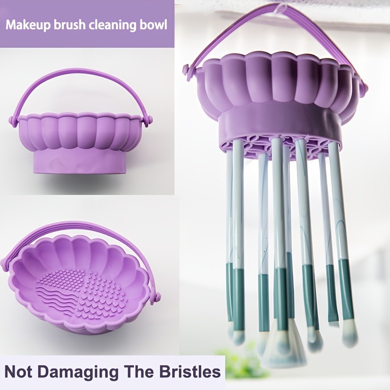Beauty Makeup Box - Silicone dishwashing basin, makeup brush, cleaning
