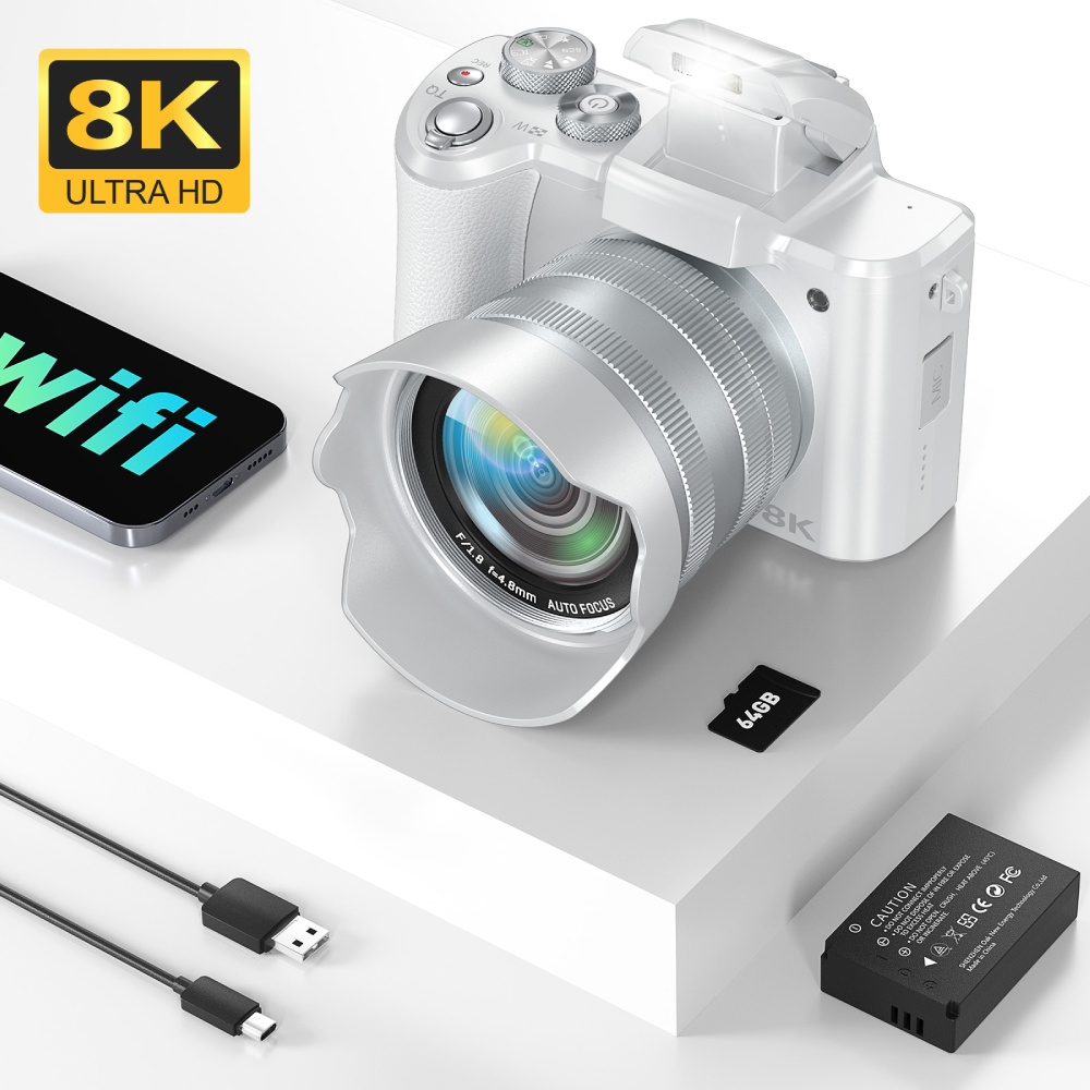 Beauty Makeup Camera - 8K Digital Camera for Photography, Front