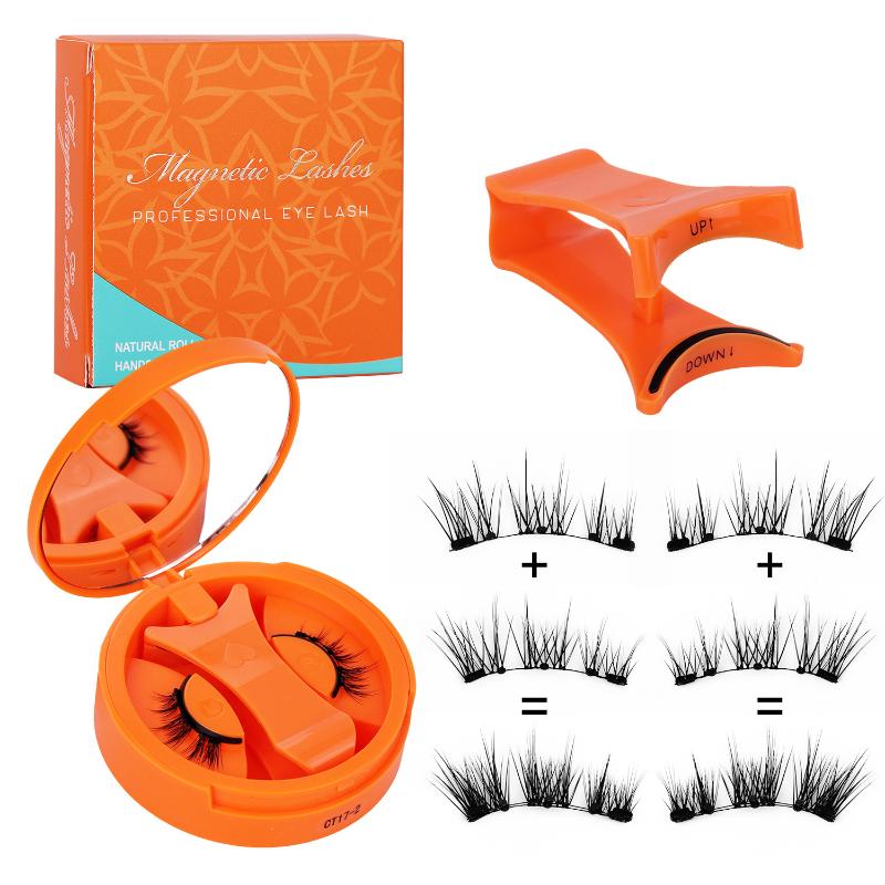 Beauty Makeup Box - Magnetic 3D Eyelashes Set Natural Reusable
