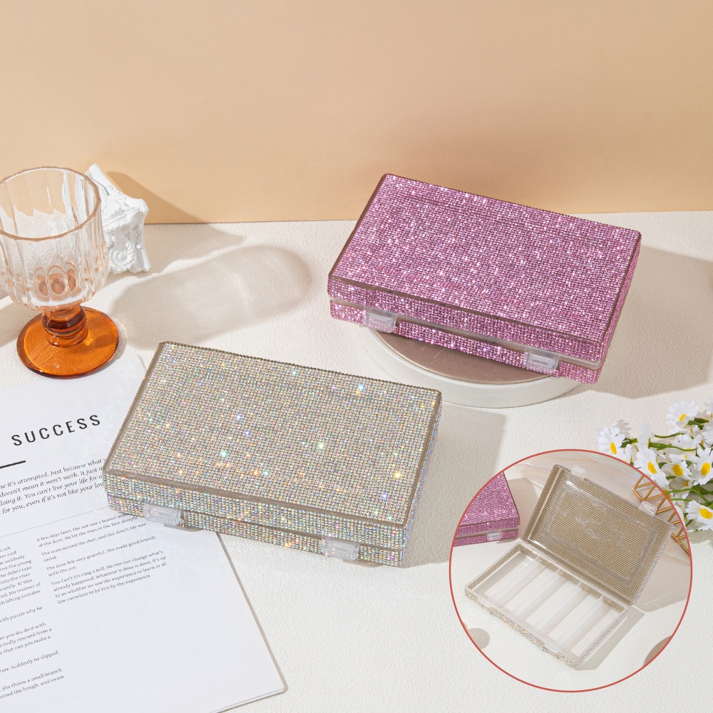 Luxury Shiny Rhinestone Storag - Beauty Makeup Box recensione e prezzo