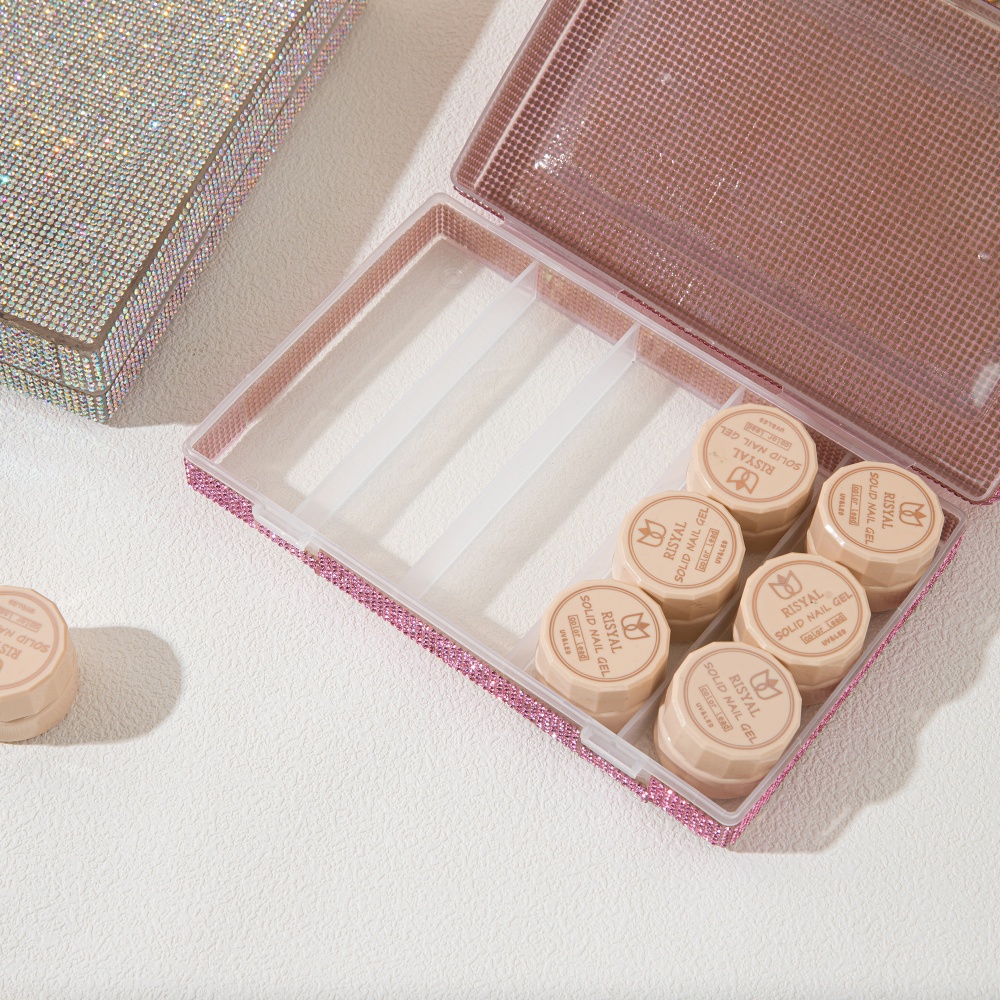 Luxury Shiny Rhinestone Storag - Beauty Makeup Box recensione e prezzo