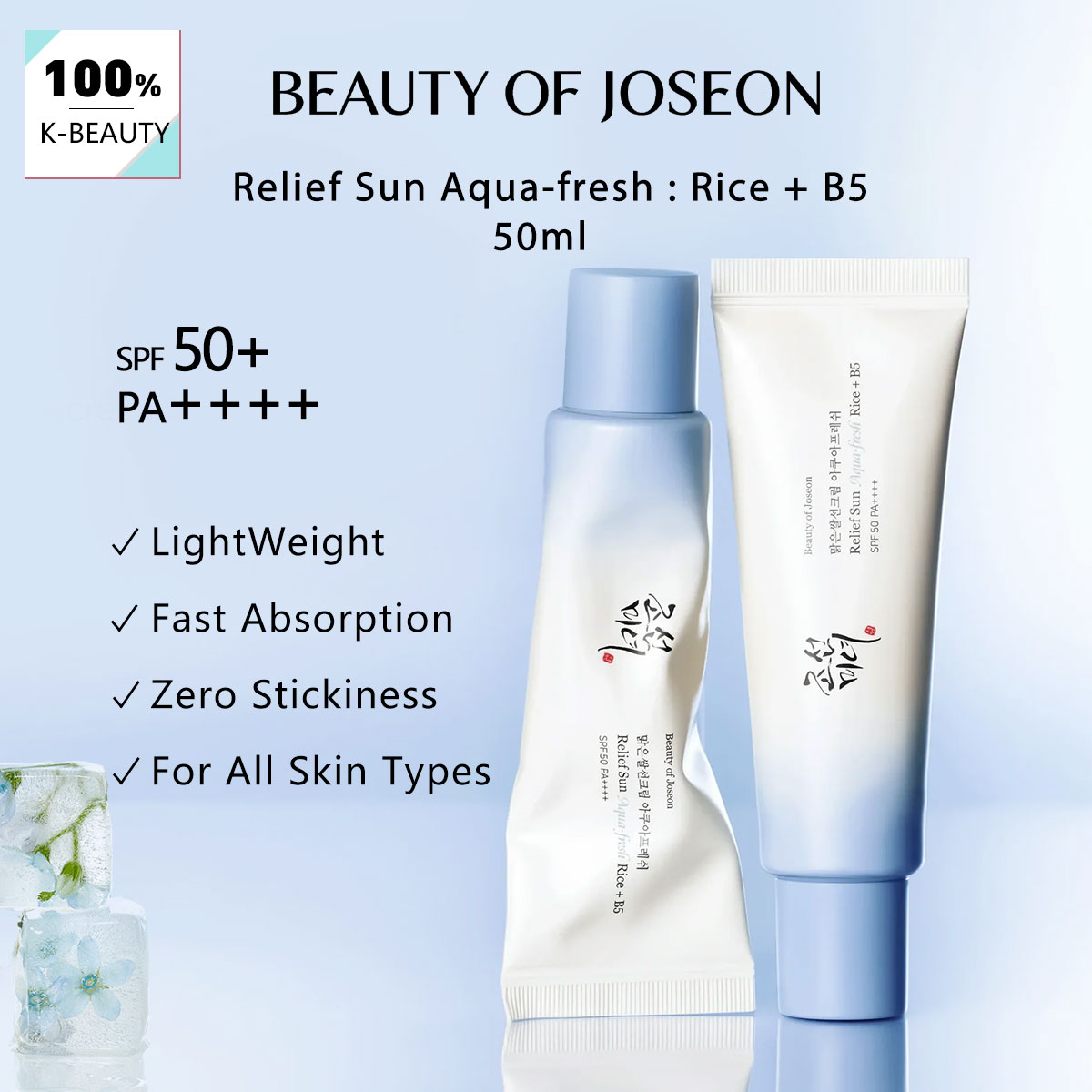 Beauty of Joseon Relief Sun Aq - Beauty Of Joseon Makeup recensione e prezzo