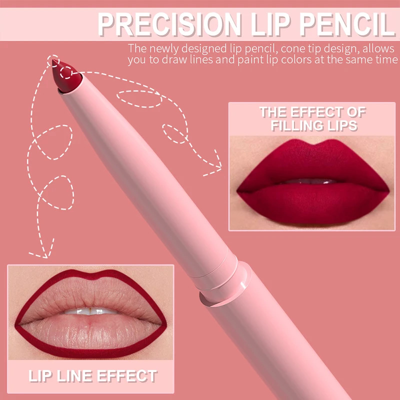 6pcs/Set Lip Liner Pen Set Lon - X Beauty Makeup recensione e prezzo