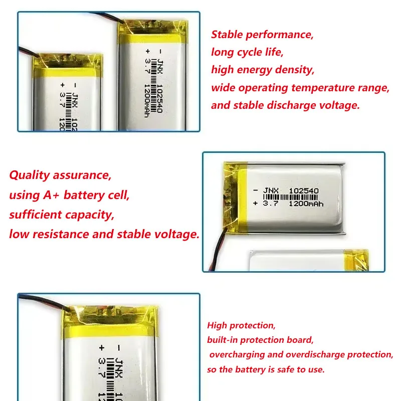 102540 3.7V 1200mAh Polymer Re - Beauty Makeup Camera recensione e prezzo