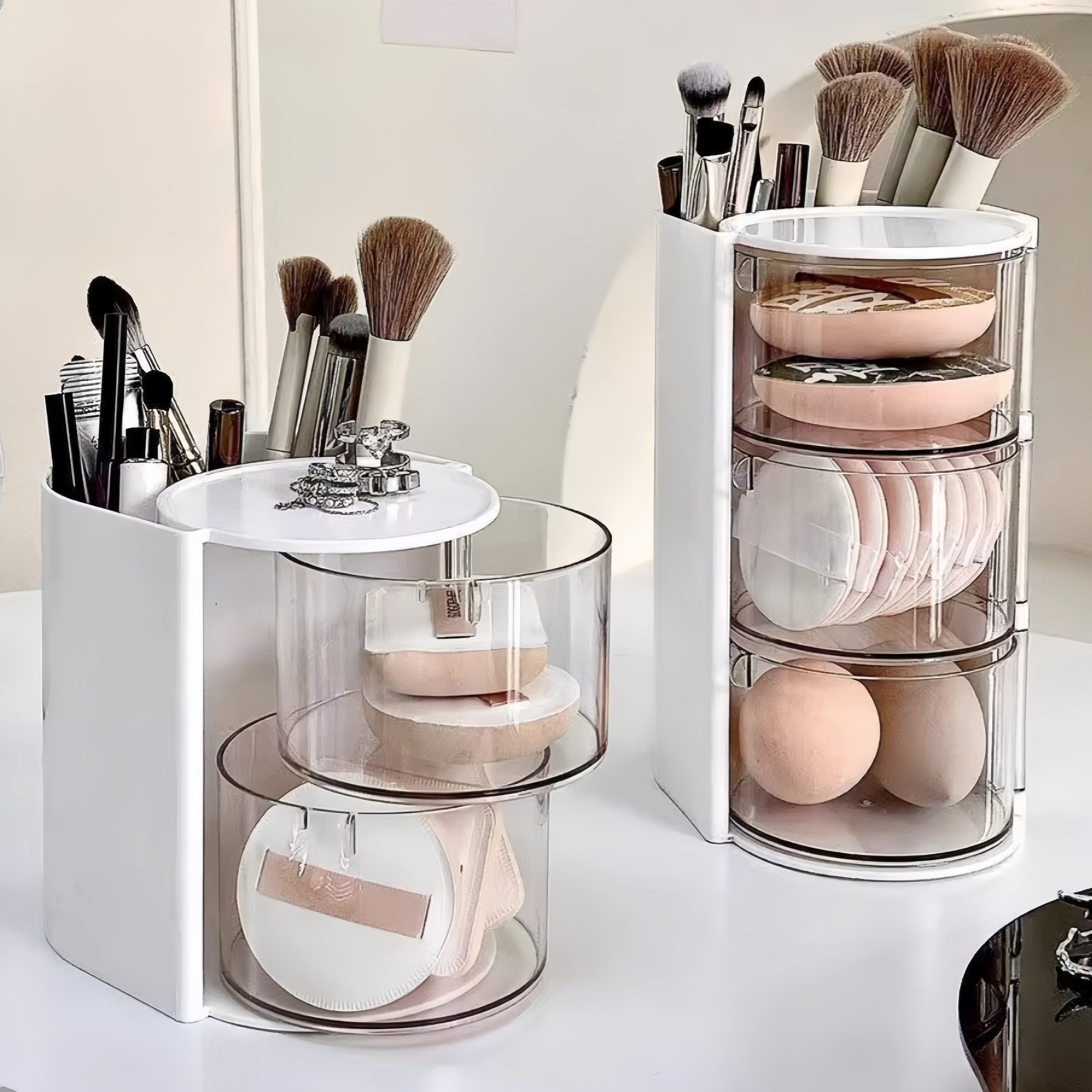 Rotating Cosmetic Storage Box, - Beauty Makeup Blender recensione e prezzo