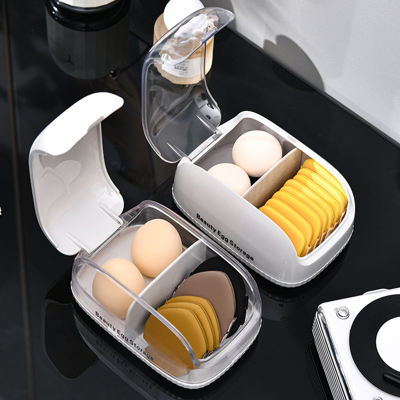 Makeup Sponge Storage Box with - Beauty Makeup Blender recensione e prezzo