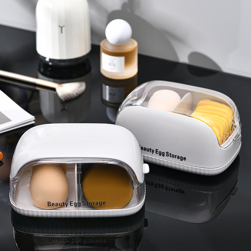 Makeup Sponge Storage Box with - Beauty Makeup Blender recensione e prezzo