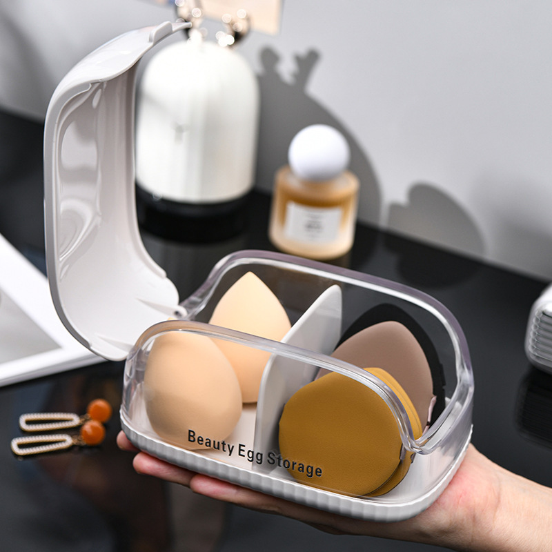Makeup Sponge Storage Box with - Beauty Makeup Blender recensione e prezzo