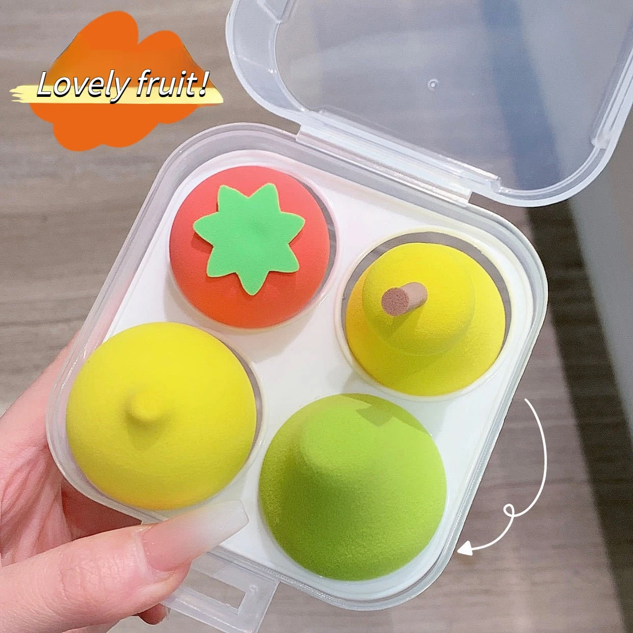 4Pcs/box Makeup Sponge Set Cut - Beauty Makeup Box recensione e prezzo