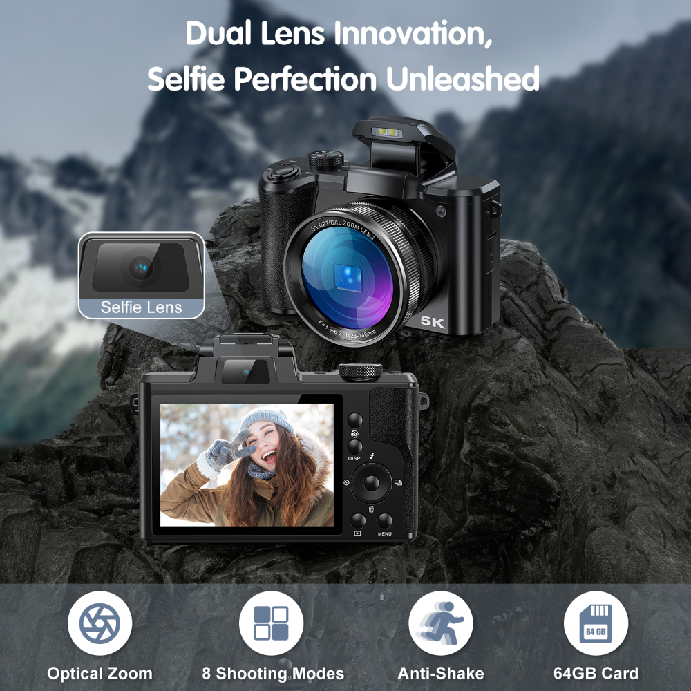 5K Digital Camera for Photogra - Beauty Makeup Camera recensione e prezzo